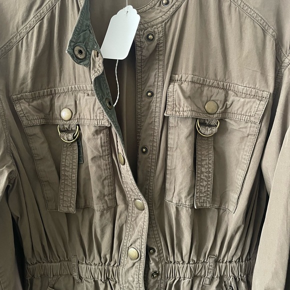 Ulla Johnson Reverie Jumpsuit In Fatigue Green - Picture 7 of 7